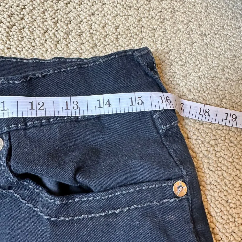 True Religion Ricky Relaxed Straight Body Rinse Black sz 31x31 Y2K Streetwear